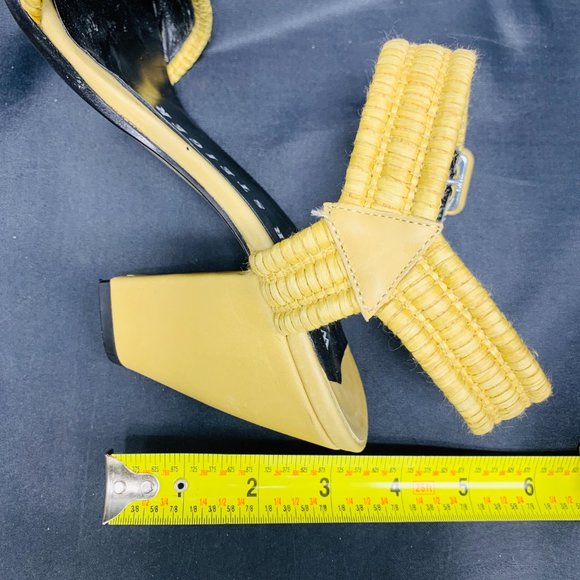 Walter Steiger Tan Woven Ankle Strap Sandals - Picture 10 of 10